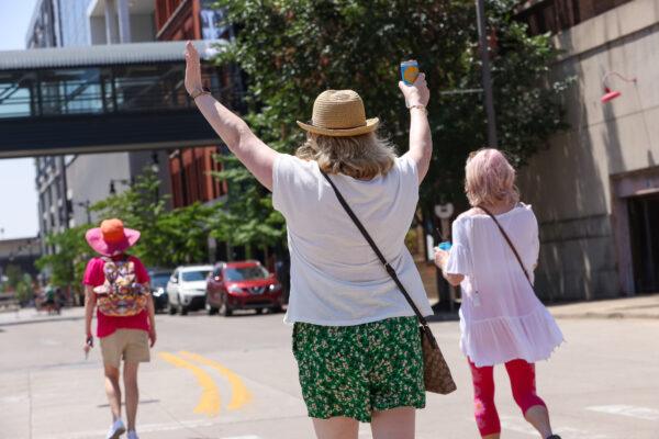 Cyclists at the Boundless Gran Fondo in Grand Rapids, Michigan